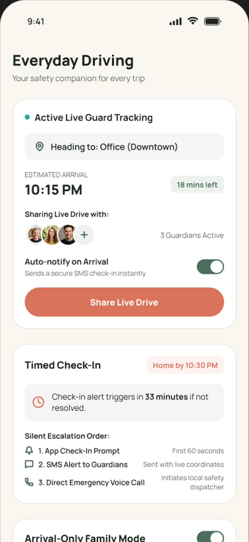 Everyday driving design frame